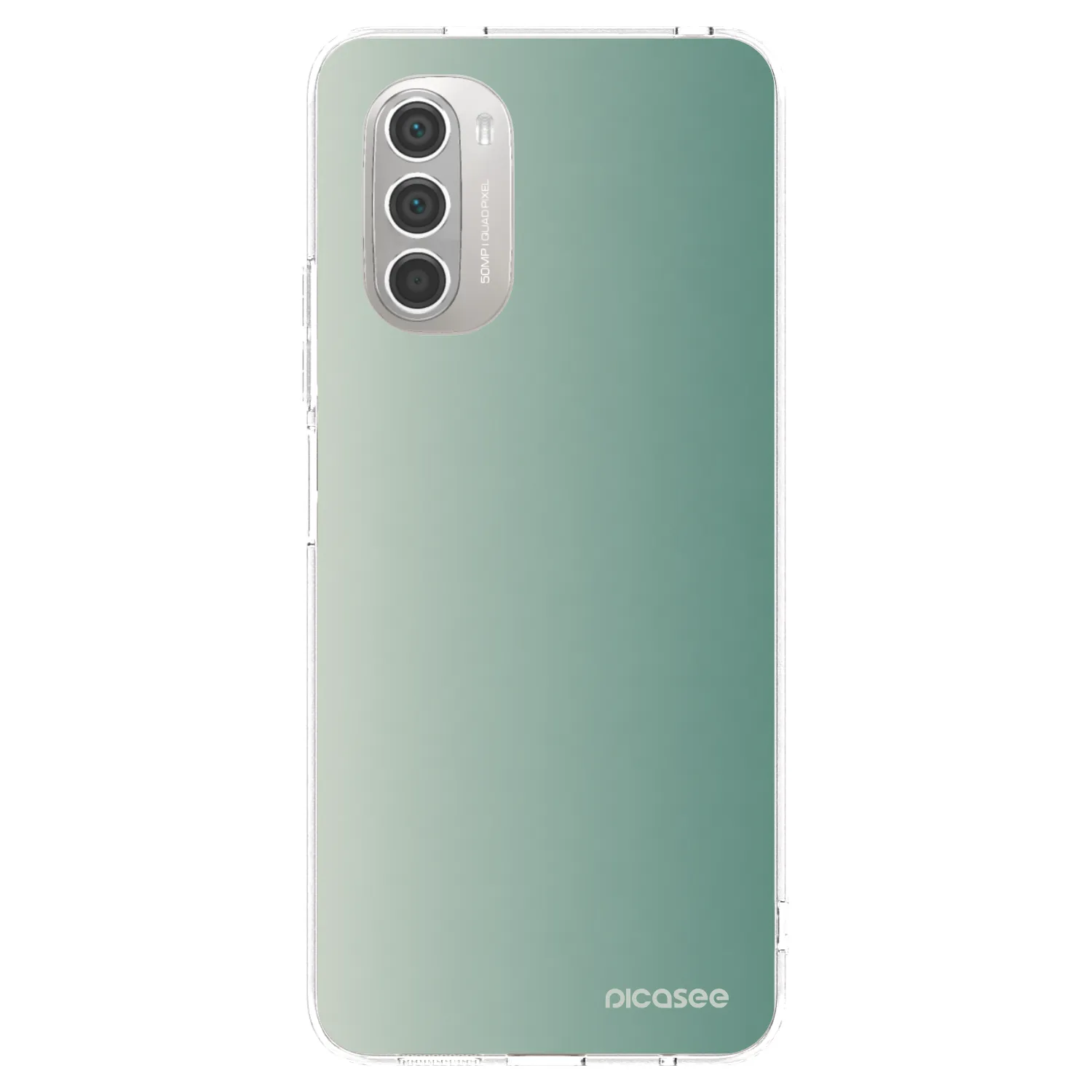 Picasee silikónový prehľadný obal pre Motorola Moto G51 - Misty Sage