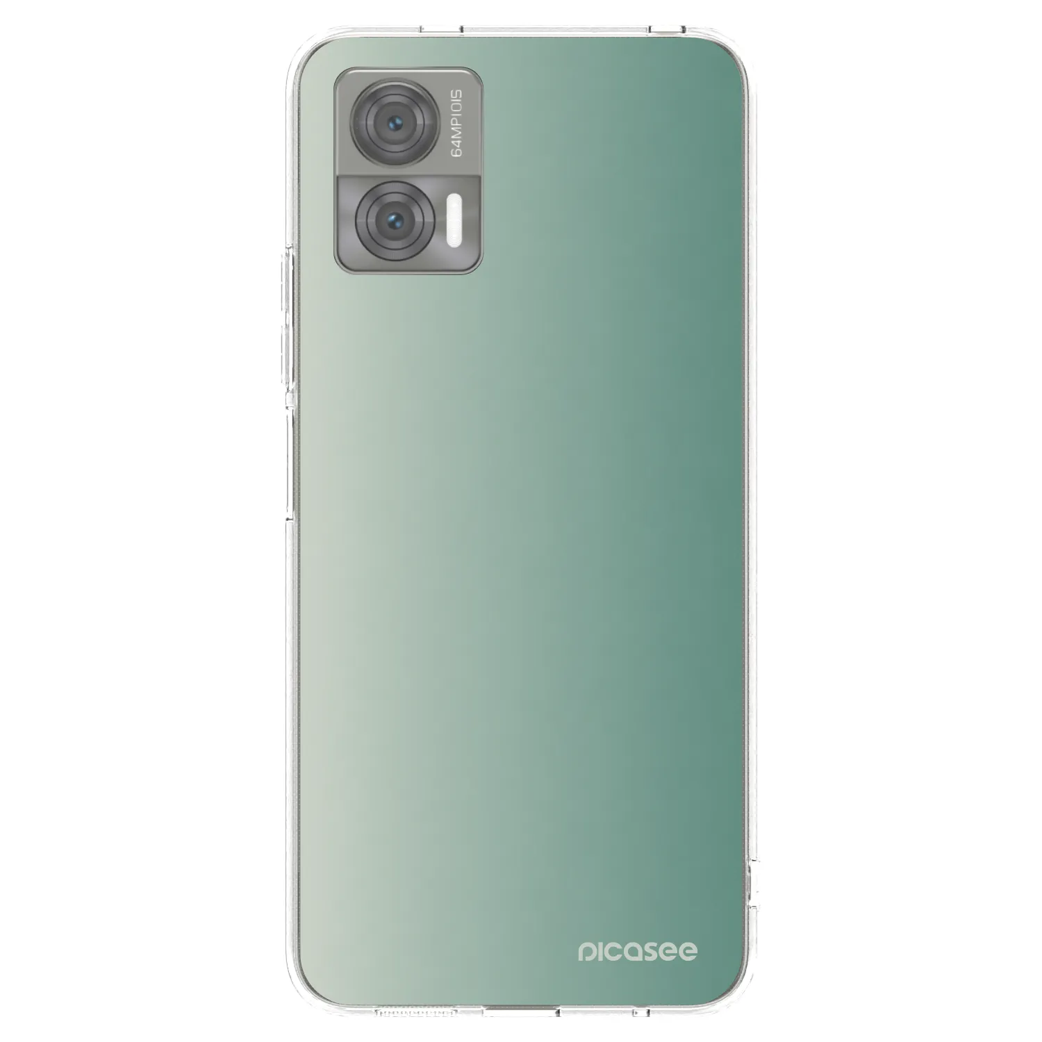 Picasee silikónový prehľadný obal pre Motorola Edge 30 Neo - Misty Sage