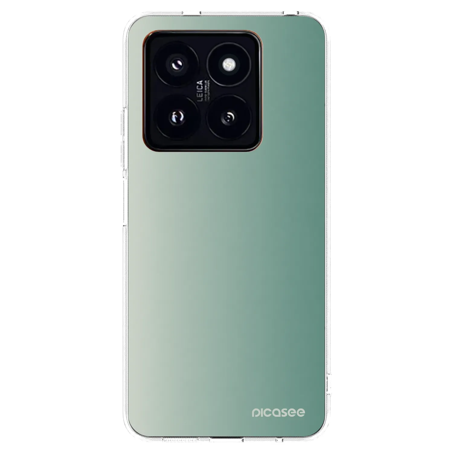 Picasee silikónový prehľadný obal pre Xiaomi 14 Pro - Misty Sage