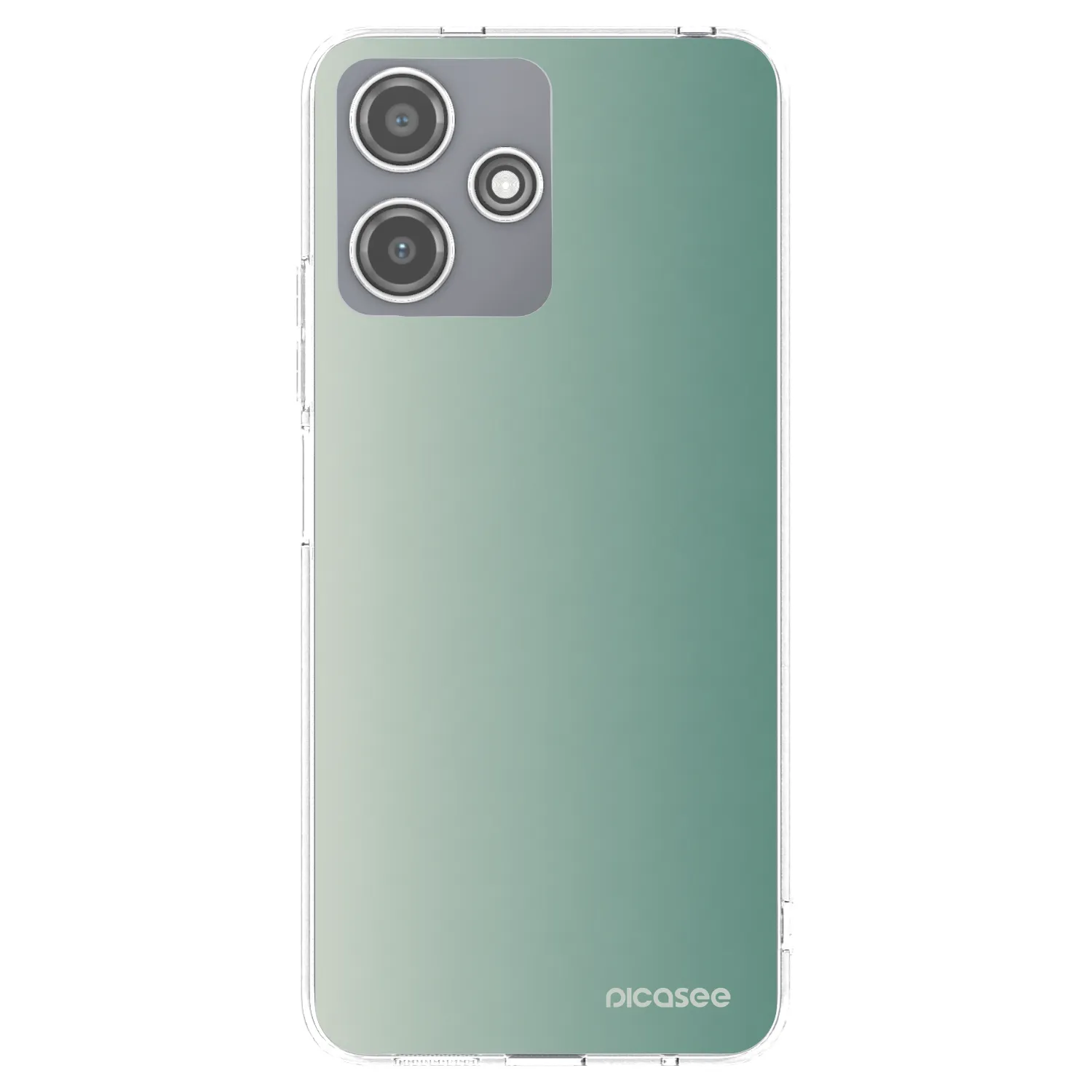 Picasee silikónový prehľadný obal pre Xiaomi Redmi 12 5G - Misty Sage