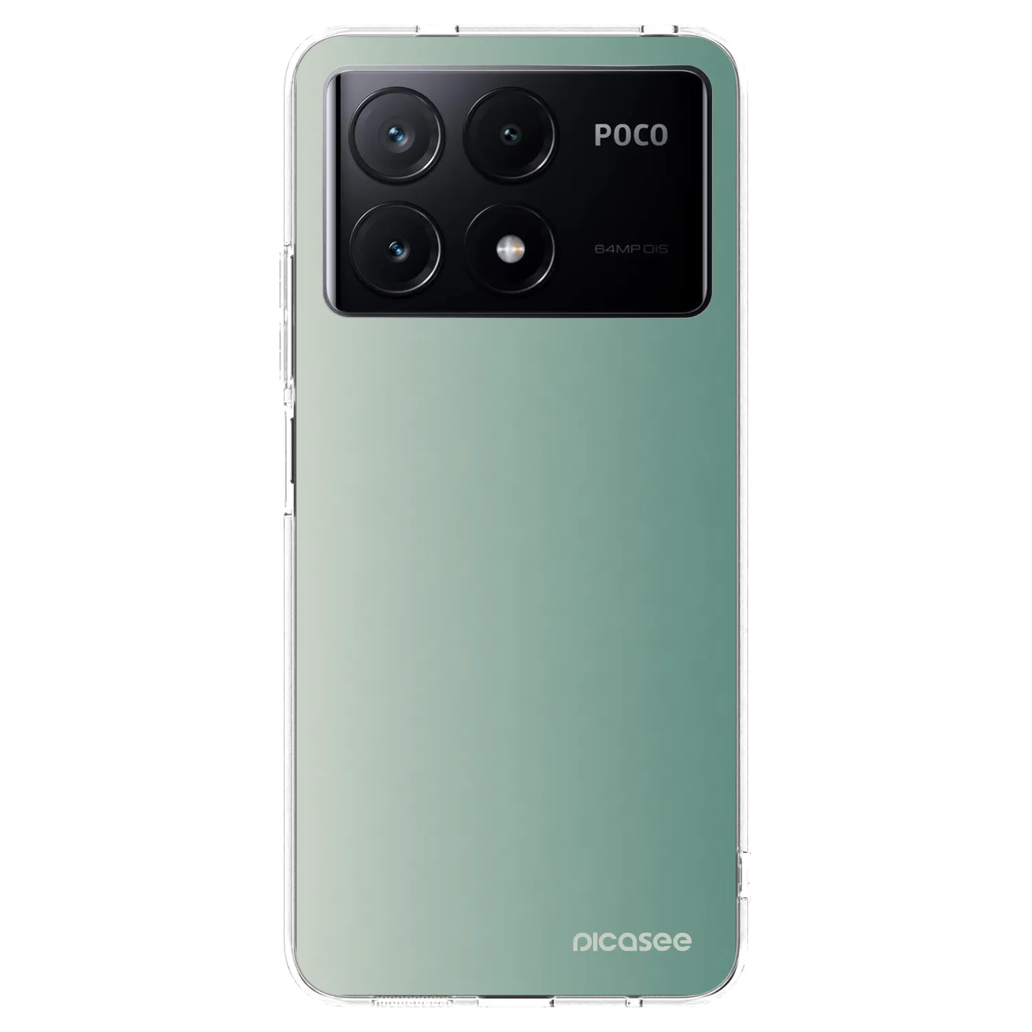 Picasee silikónový prehľadný obal pre Xiaomi Poco X6 Pro - Misty Sage