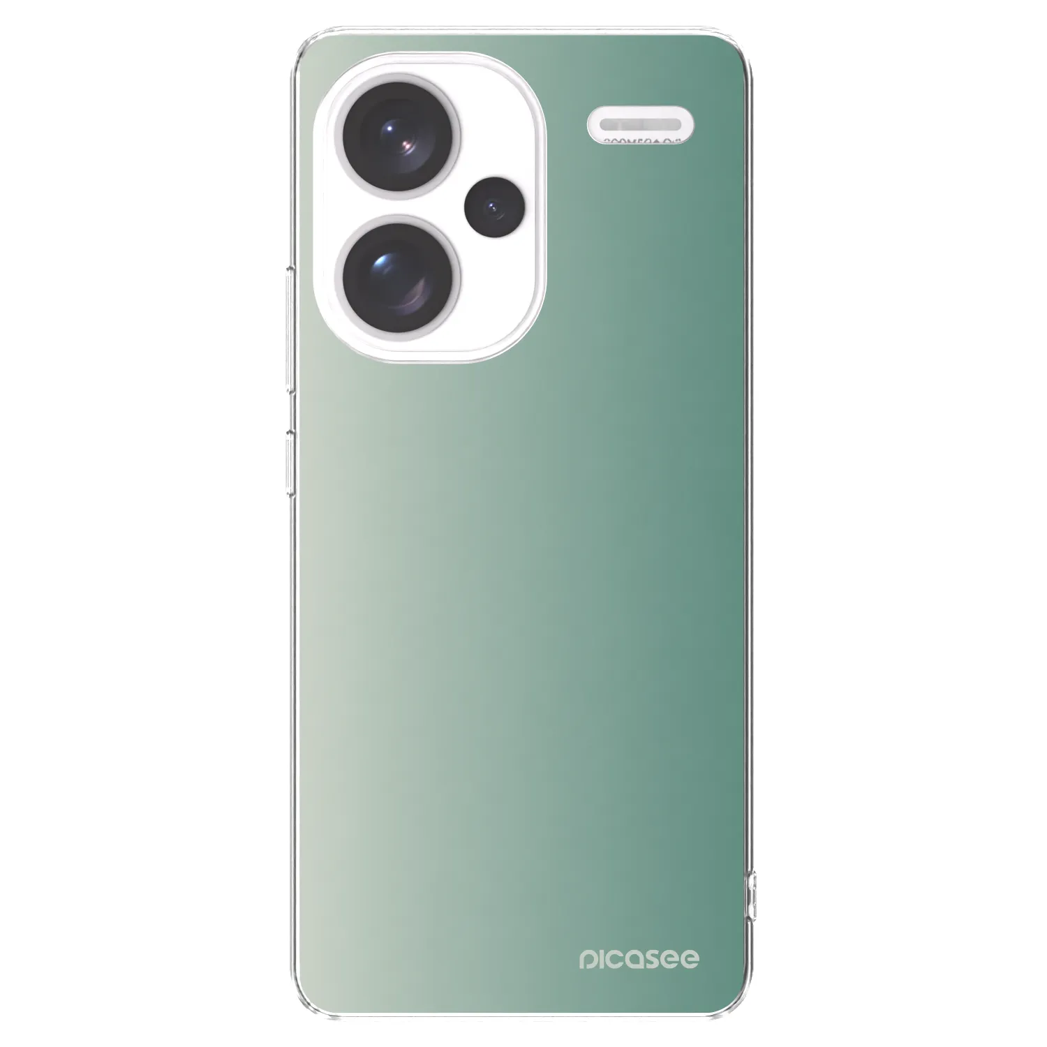 Picasee silikónový prehľadný obal pre Xiaomi Redmi Note 13 Pro+ 5G - Misty Sage