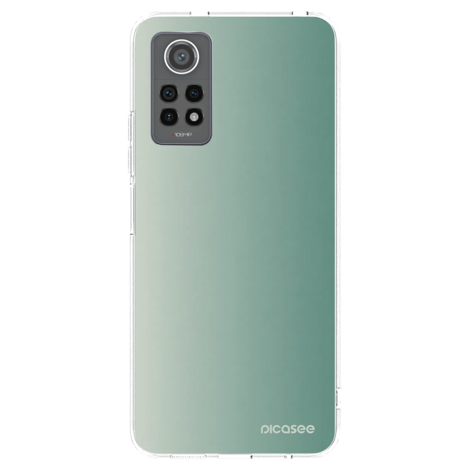 Picasee silikónový prehľadný obal pre Xiaomi Redmi Note 12 Pro 4G - Misty Sage