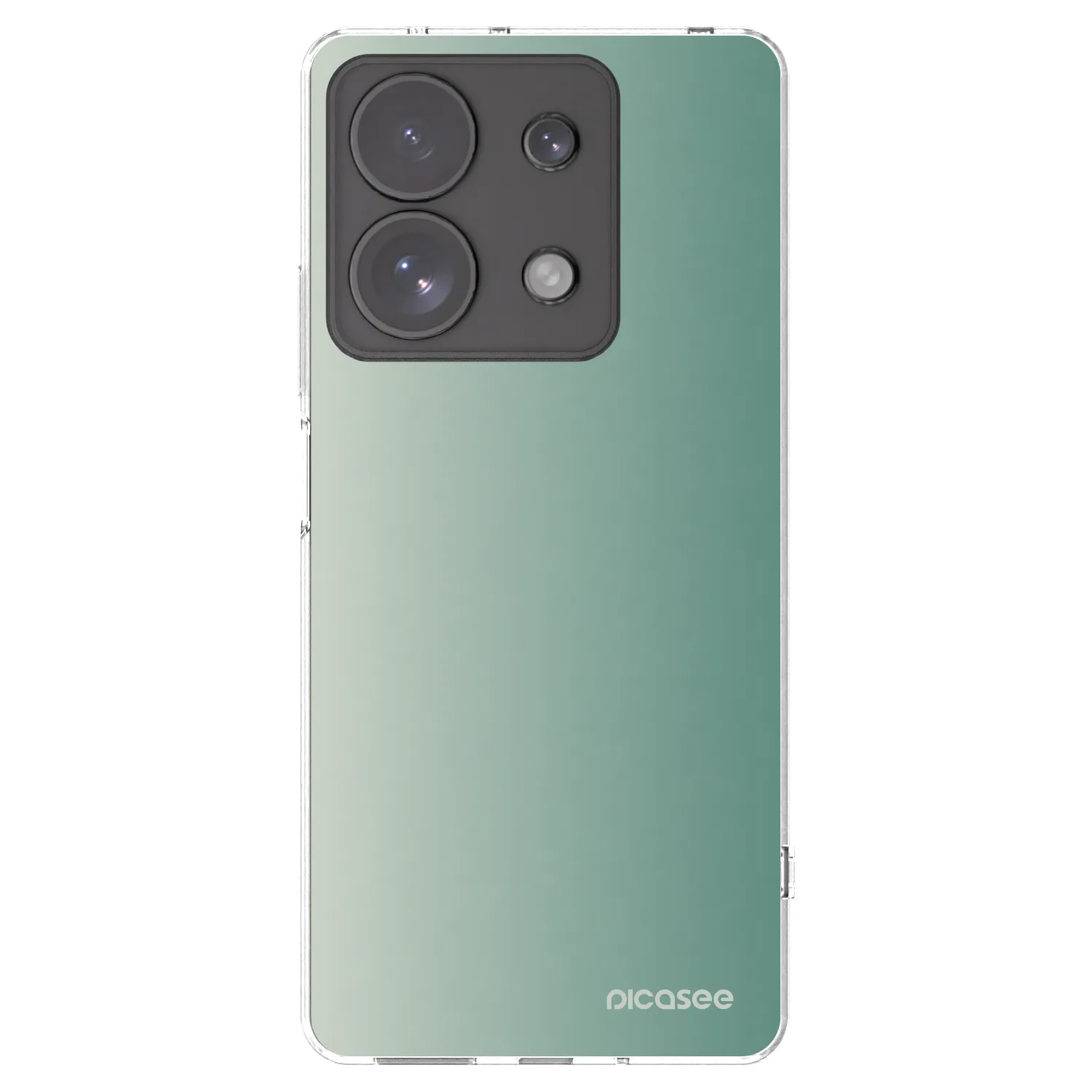 Picasee silikónový prehľadný obal pre Xiaomi Redmi Note 13 Pro 4G - Misty Sage