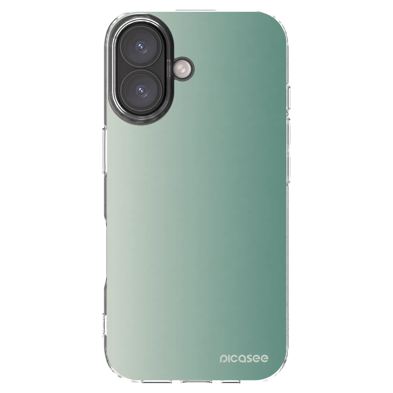 Picasee silikónový prehľadný obal pre Apple iPhone 16 - Misty Sage