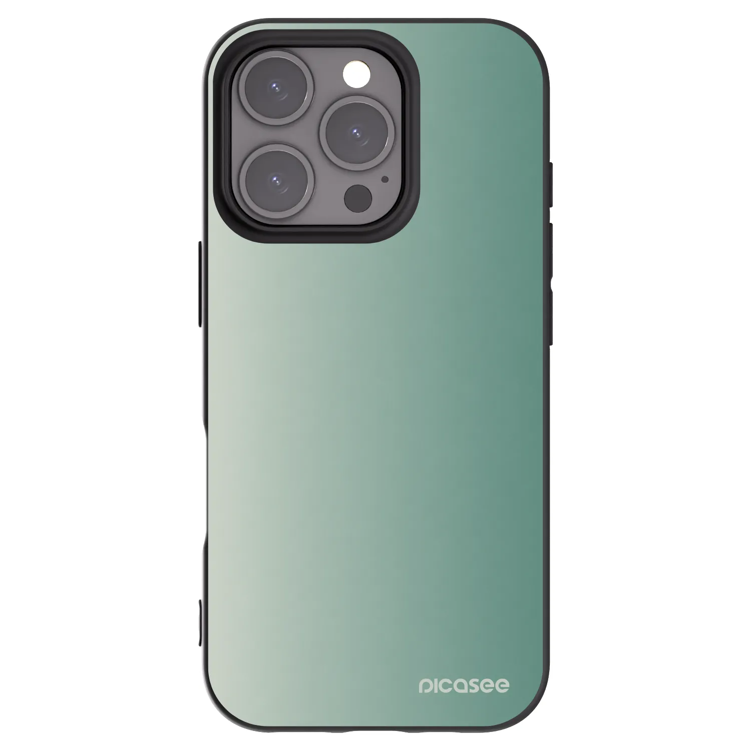 Picasee silikónový čierny obal pre Apple iPhone 16 Pro - Misty Sage