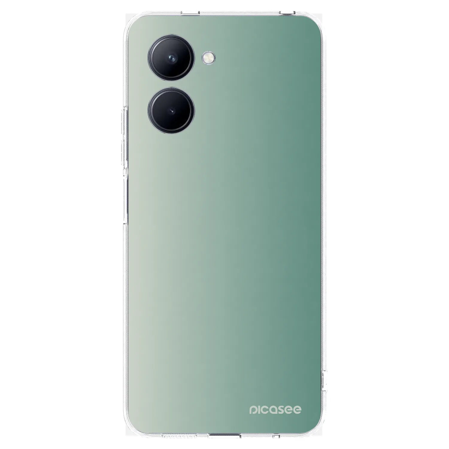 Picasee silikónový prehľadný obal pre Realme C33 (2023) - Misty Sage