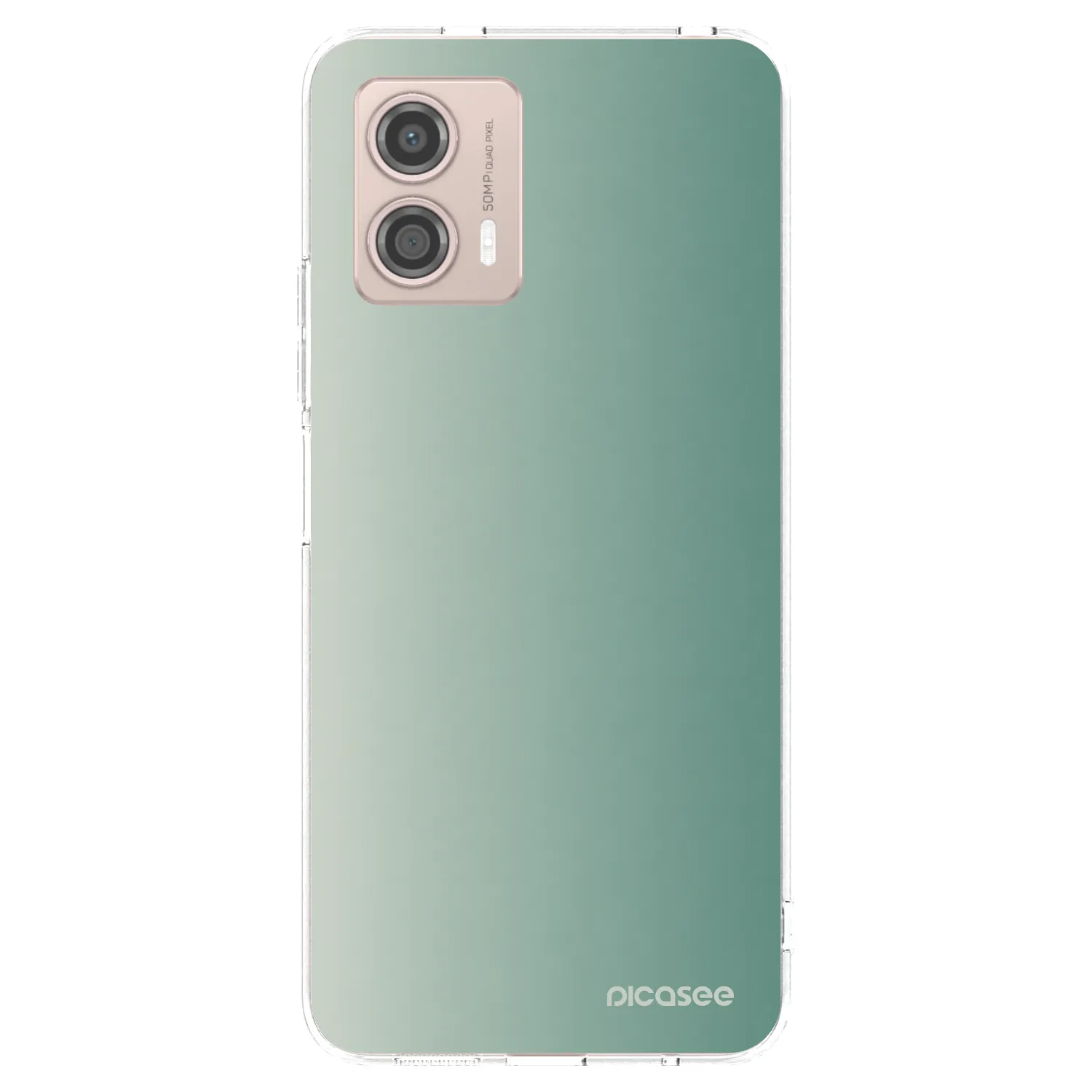 Picasee silikónový prehľadný obal pre Motorola Moto G53 5G - Misty Sage