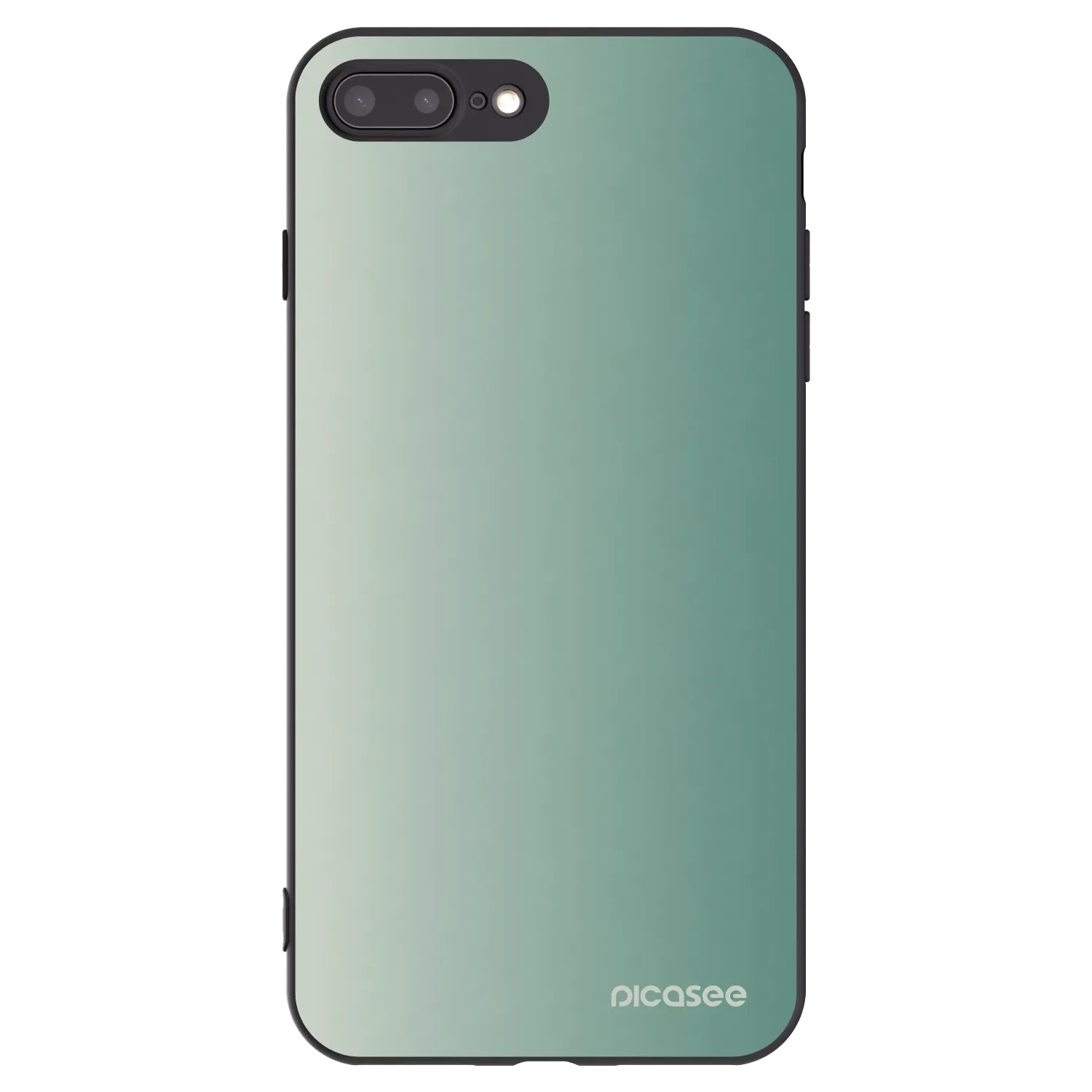 Picasee silikónový čierny obal pre Apple iPhone 7 Plus - Misty Sage