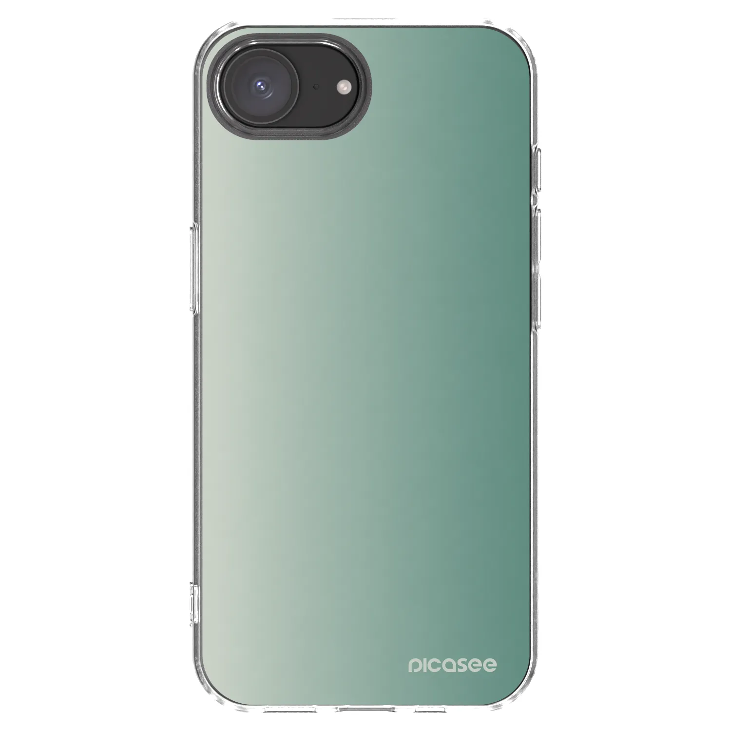 Picasee silikónový prehľadný obal pre Apple iPhone 16e - Misty Sage
