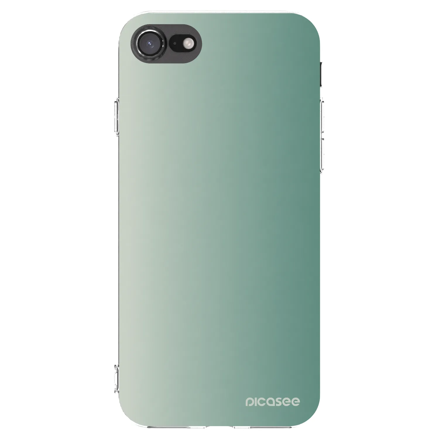 Picasee silikónový prehľadný obal pre Apple iPhone 7 - Misty Sage