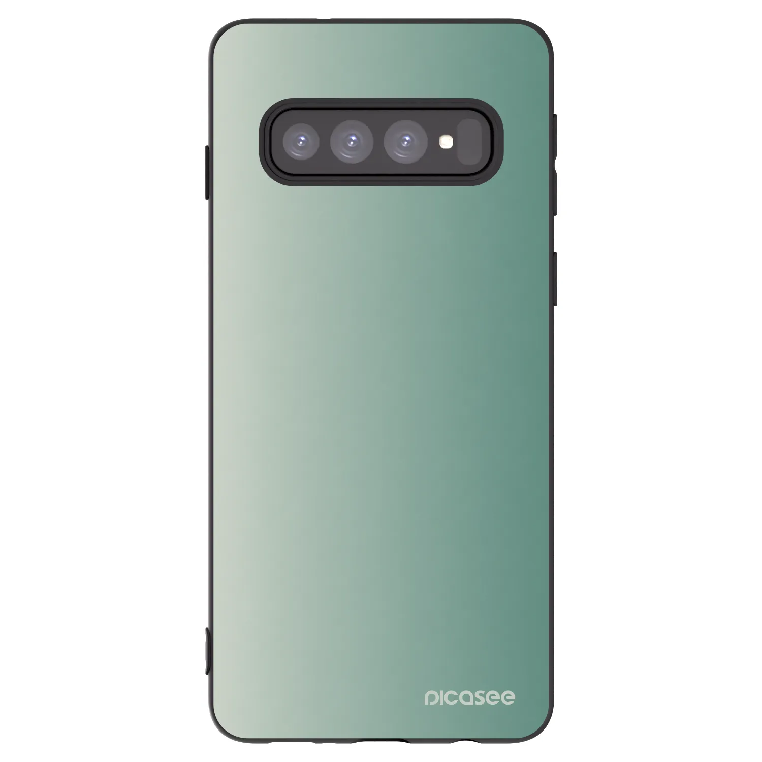 Picasee silikónový čierny obal pre Samsung Galaxy S10 G973 - Misty Sage
