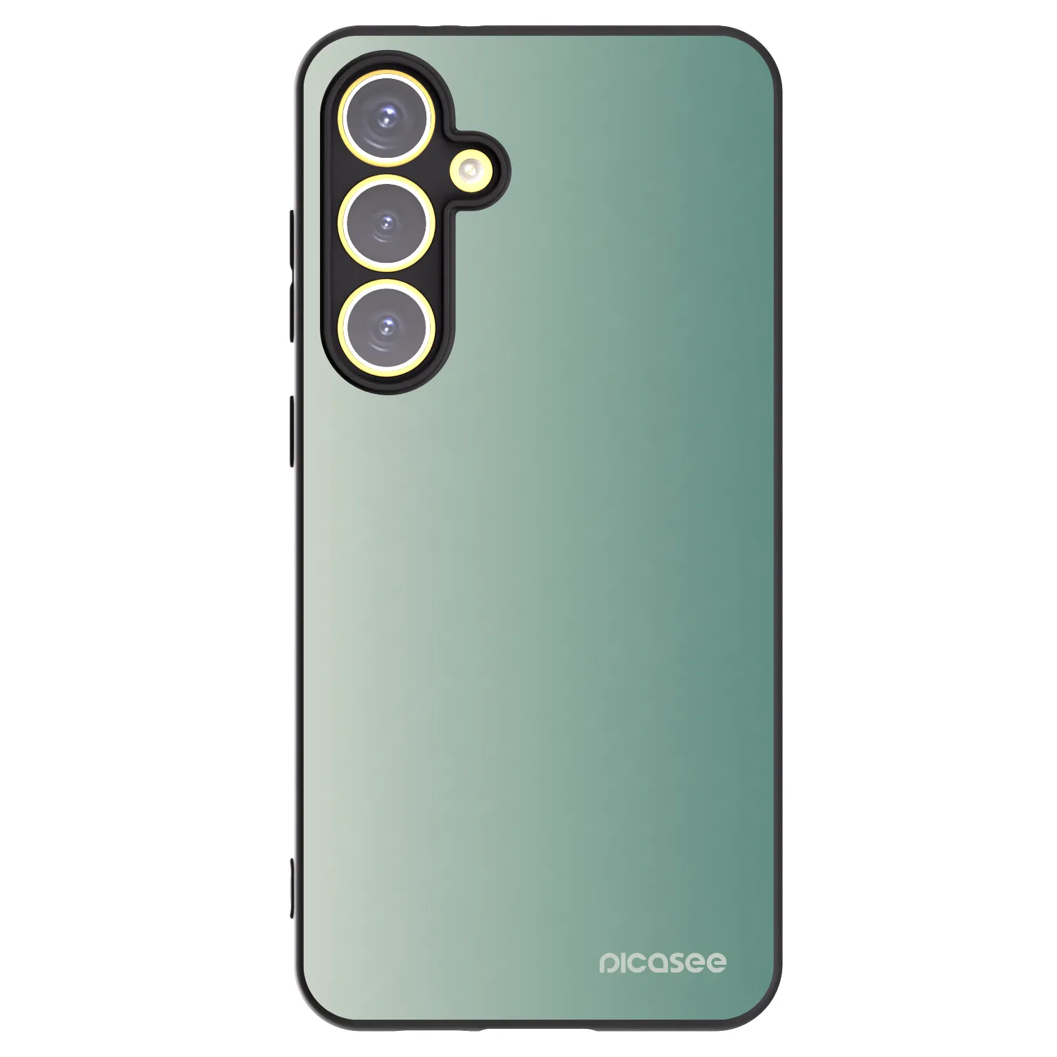 Picasee silikónový čierny obal pre Samsung Galaxy S24 FE S721B - Misty Sage