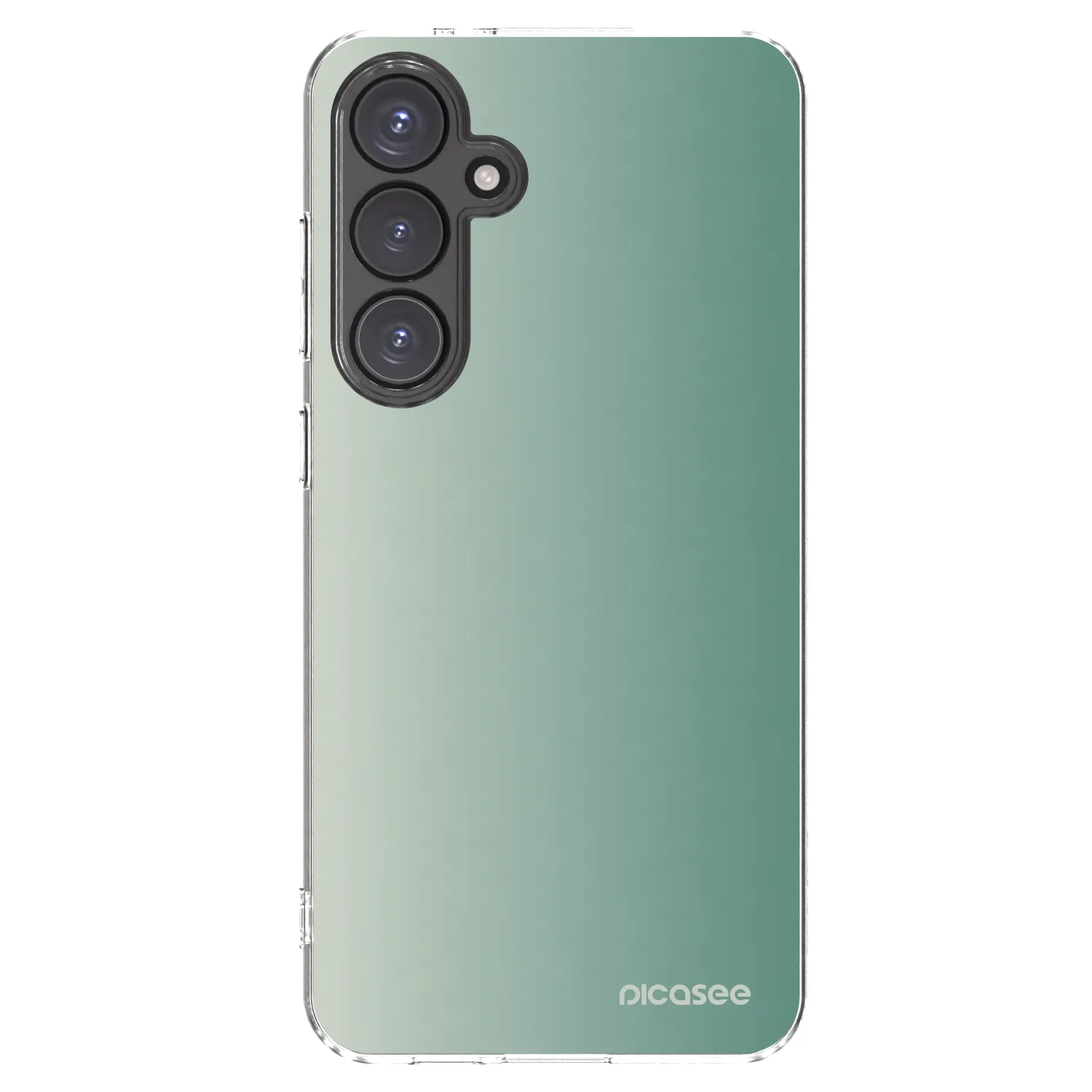 Picasee silikónový prehľadný obal pre Samsung Galaxy S24 FE S721B - Misty Sage