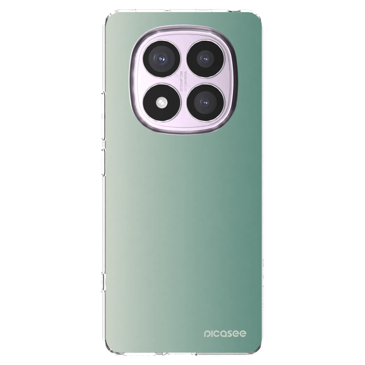 Picasee silikónový prehľadný obal pre Xiaomi Redmi Note 14 Pro 5G - Misty Sage