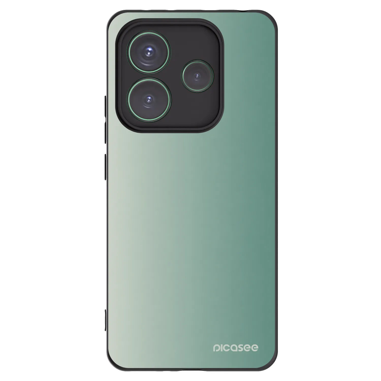 Picasee silikónový čierny obal pre Xiaomi Redmi Note 14 5G - Misty Sage