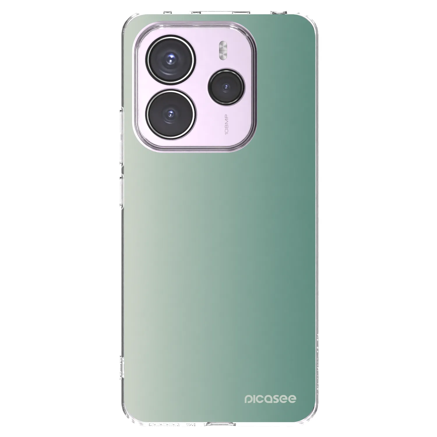 Picasee silikónový prehľadný obal pre Xiaomi Redmi Note 14 5G - Misty Sage