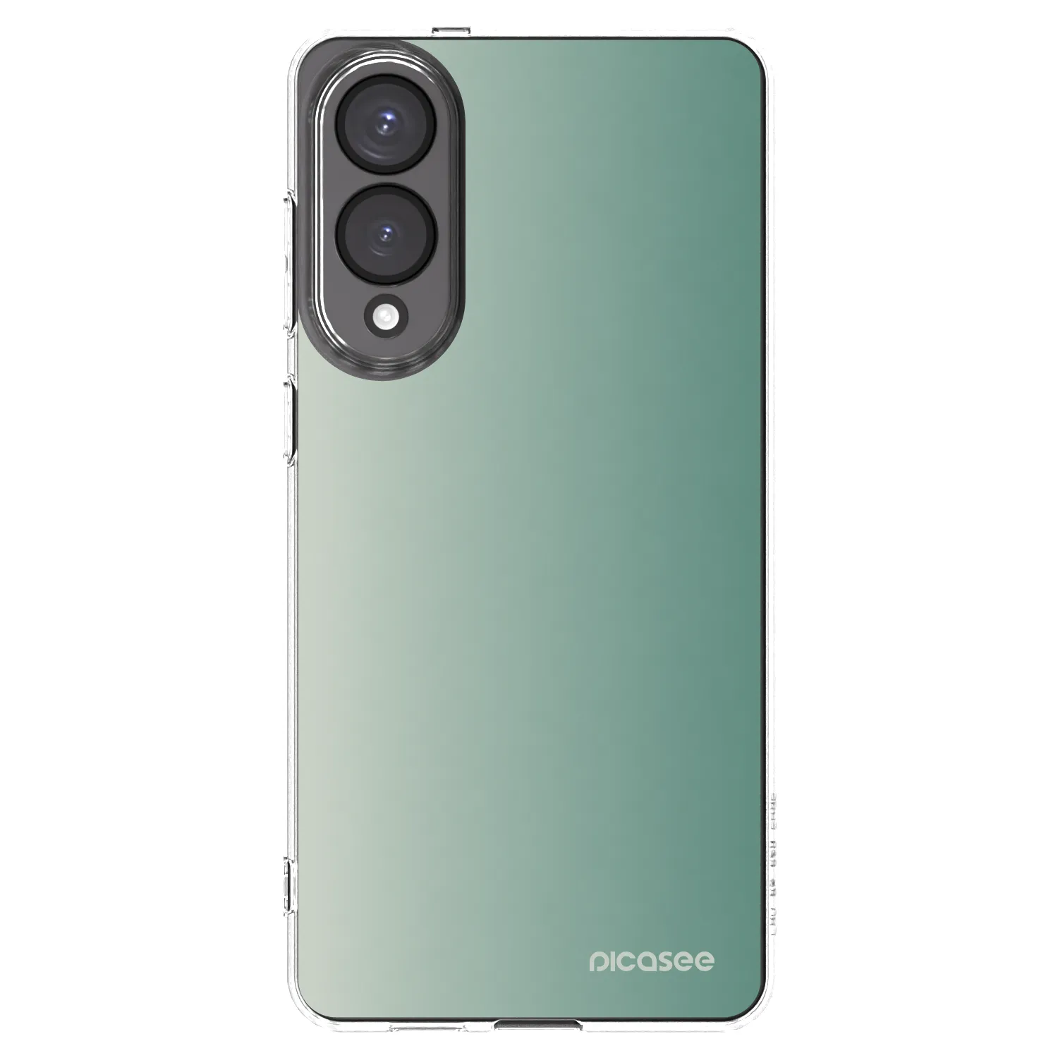 Picasee silikónový prehľadný obal pre Samsung Galaxy S25 Edge 5G - Misty Sage