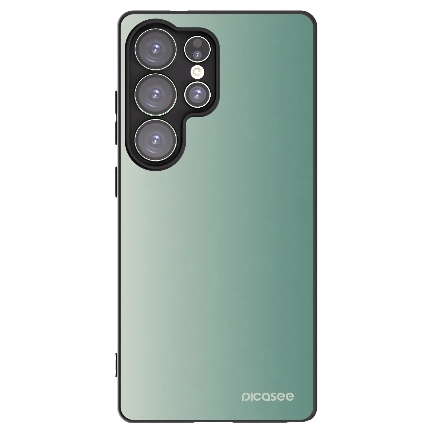 Picasee silikónový čierny obal pre Samsung Galaxy S25 Ultra 5G - Misty Sage