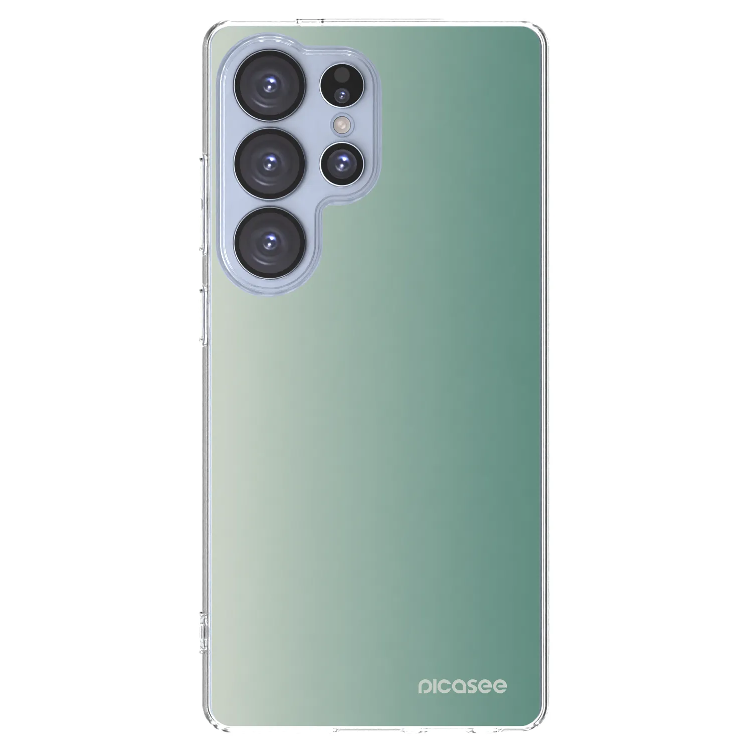 Picasee silikónový prehľadný obal pre Samsung Galaxy S25 Ultra 5G - Misty Sage