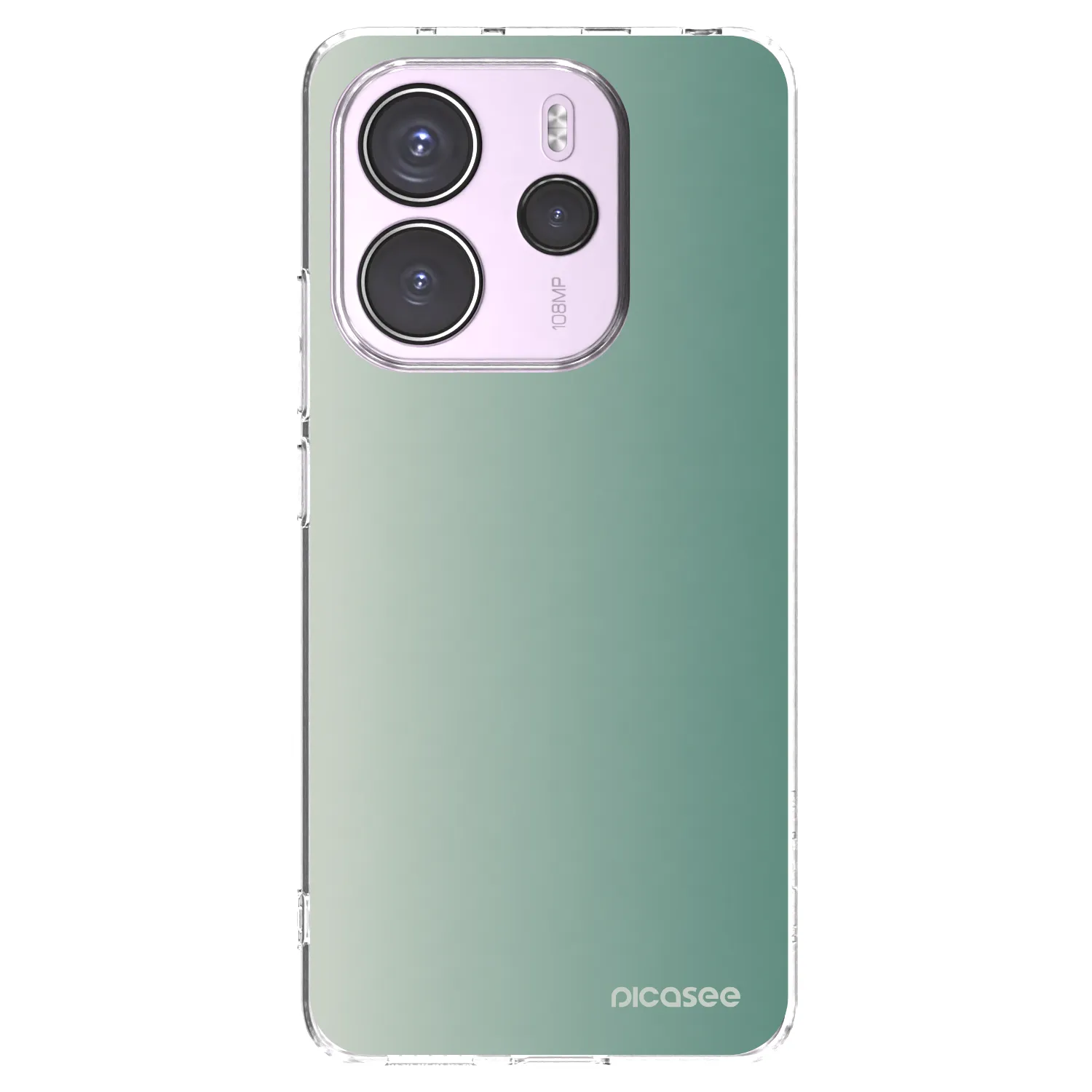 Picasee silikónový prehľadný obal pre Xiaomi Redmi Note 14 4G - Misty Sage