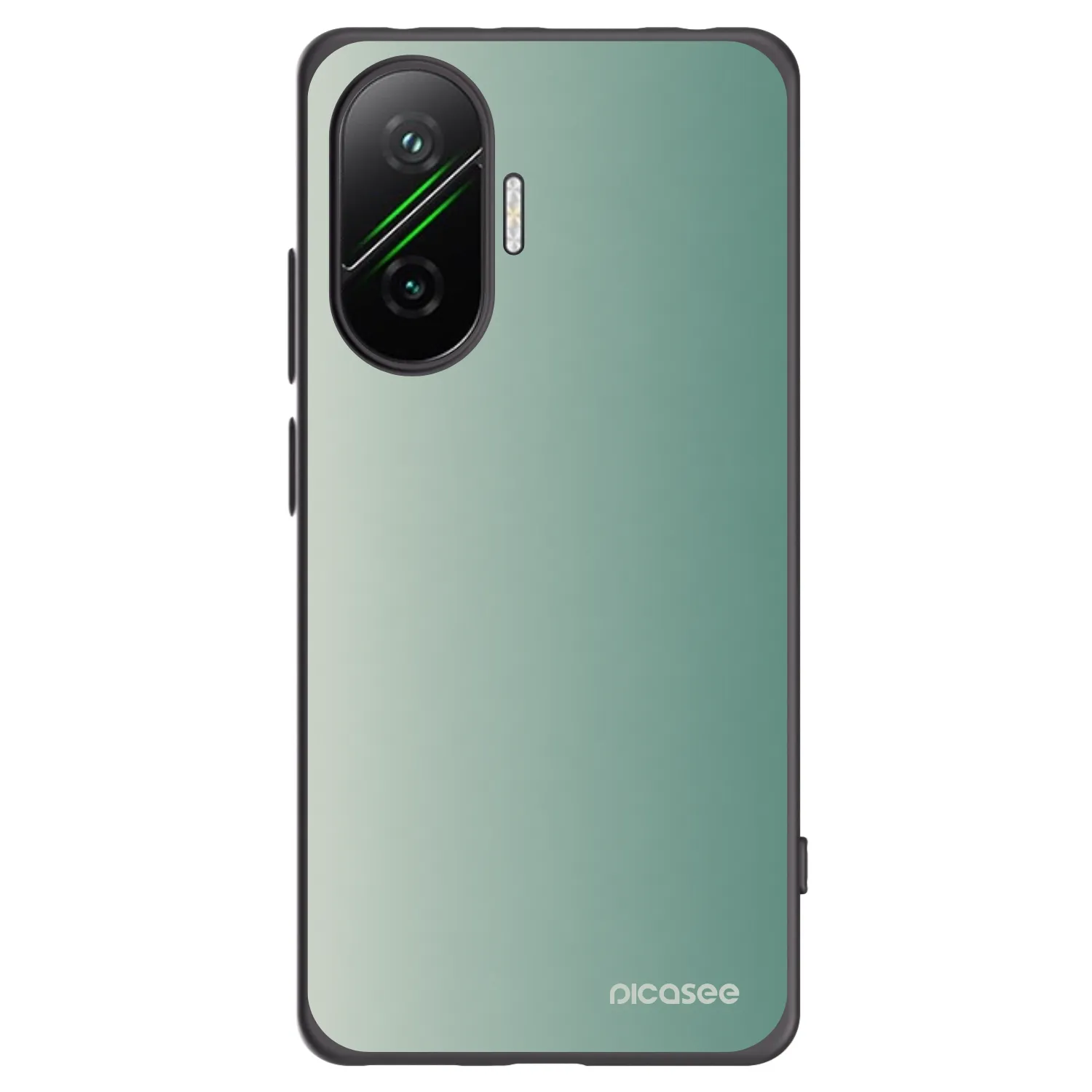 Picasee silikónový čierny obal pre Xiaomi Poco F7 5G - Misty Sage