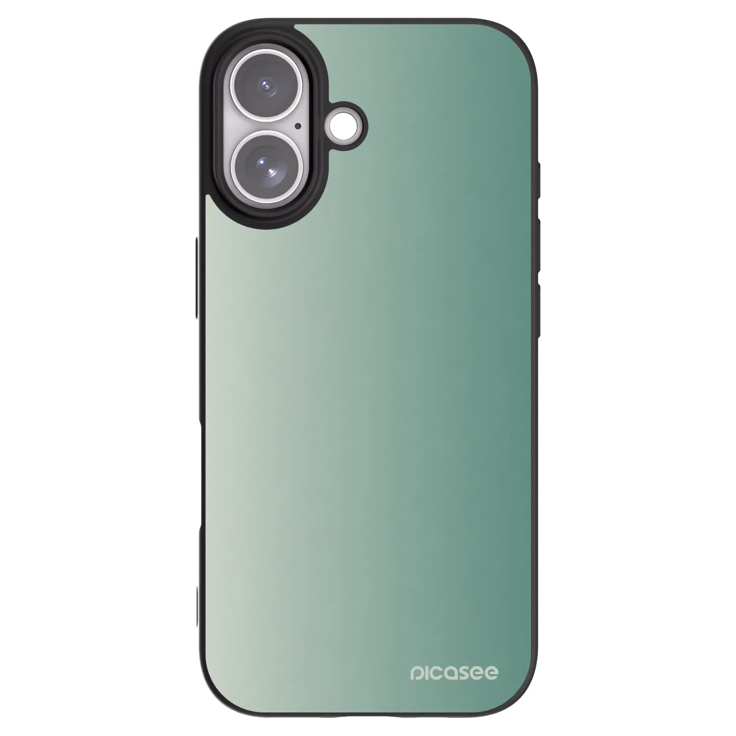 Picasee silikónový čierny obal pre Apple iPhone 17 - Misty Sage