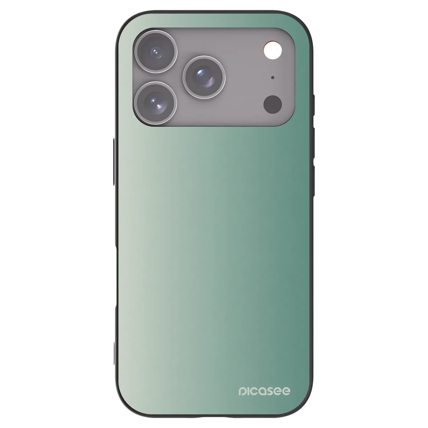 Picasee silikónový čierny obal pre Apple iPhone 17 Pro - Misty Sage