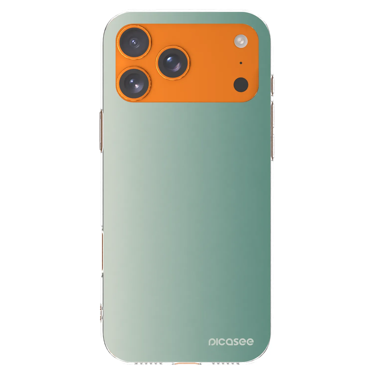 Picasee silikónový prehľadný obal pre Apple iPhone 17 Pro Max - Misty Sage