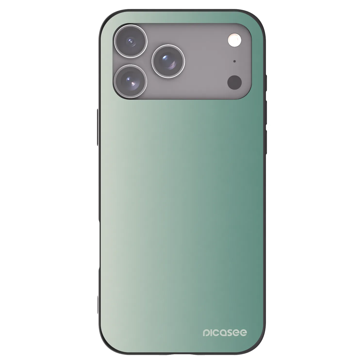 Picasee silikónový čierny obal pre Apple iPhone 17 Pro Max - Misty Sage