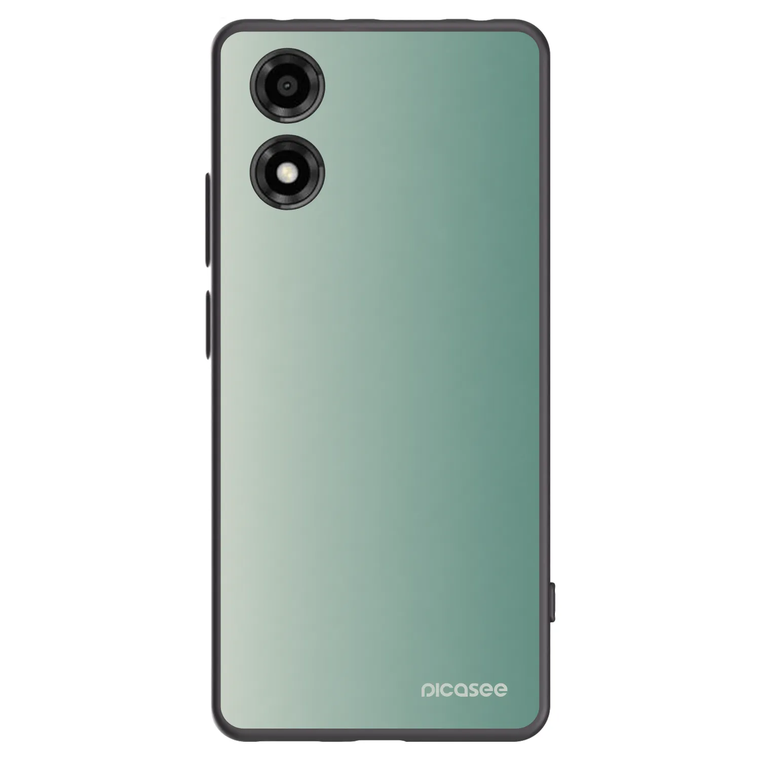 Picasee silikónový čierny obal pre Motorola Moto E14 - Misty Sage