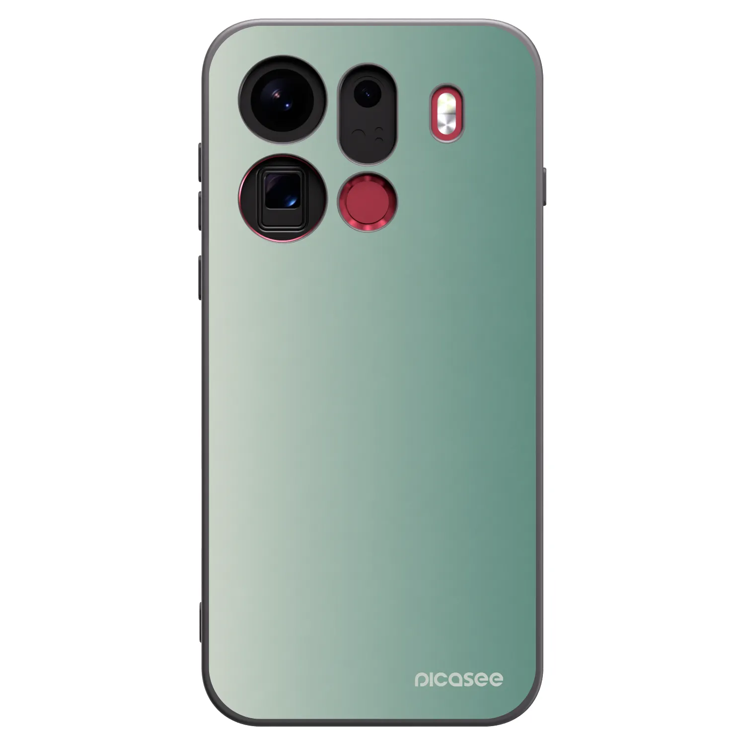 Picasee silikónový čierny obal pre OPPO Find X9 Pro - Misty Sage