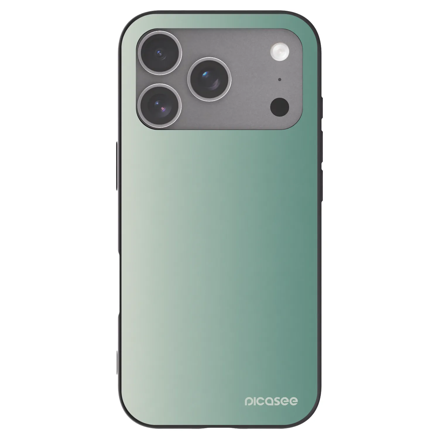 Picasee silikónový čierny obal pre Apple iPhone 18 Pro - Misty Sage