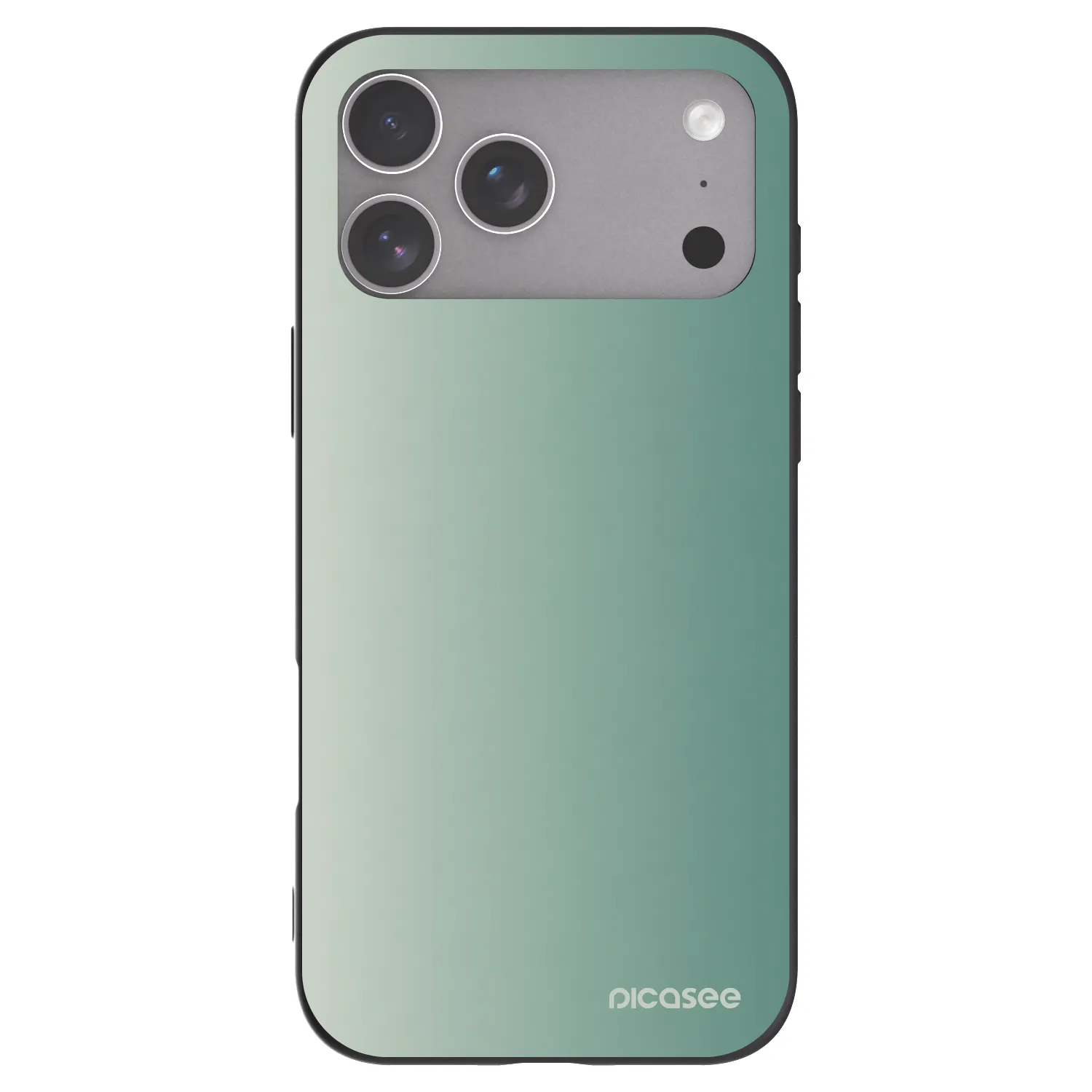 Picasee silikónový čierny obal pre Apple iPhone 18 Pro Max - Misty Sage