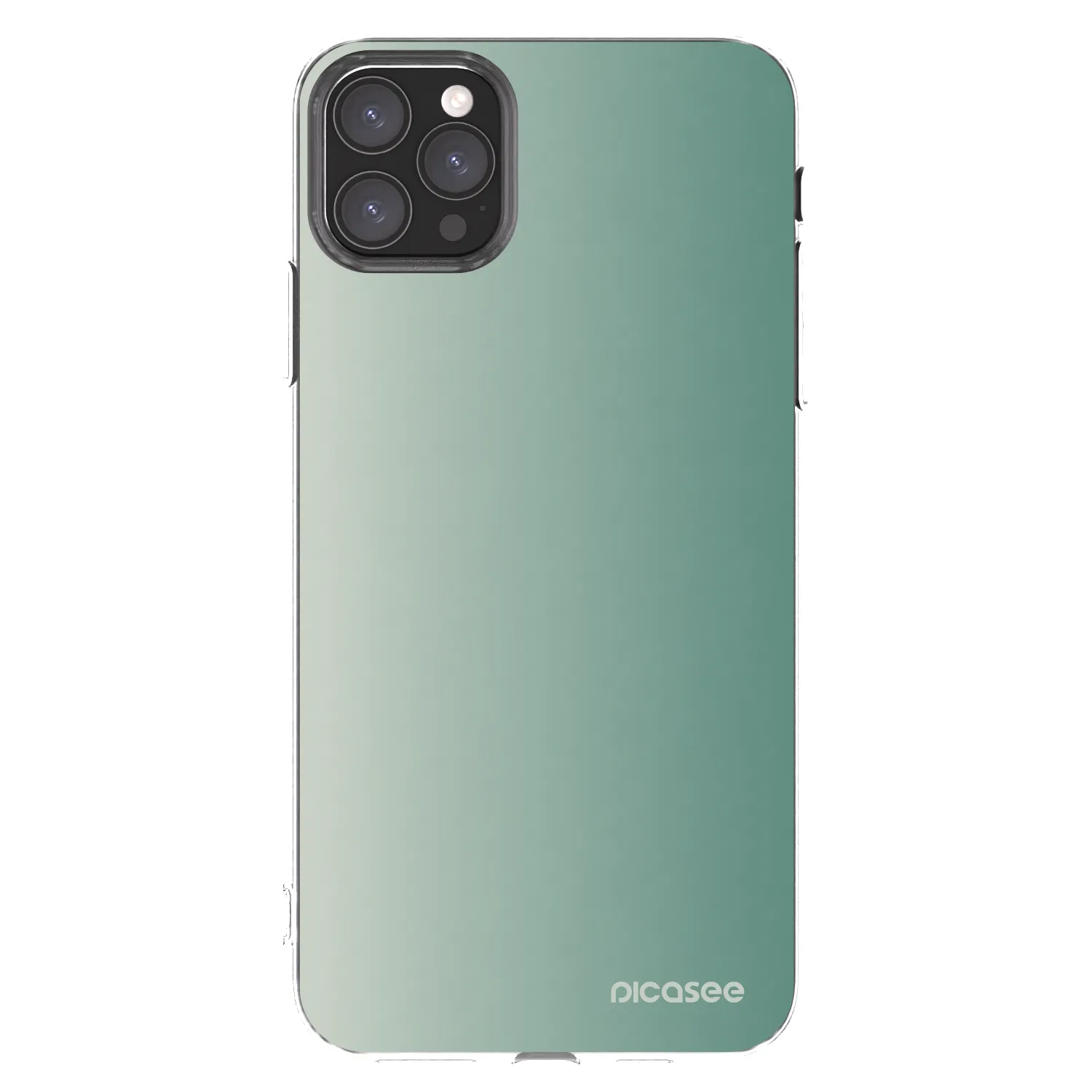 Picasee silikónový prehľadný obal pre Apple iPhone 11 Pro Max - Misty Sage