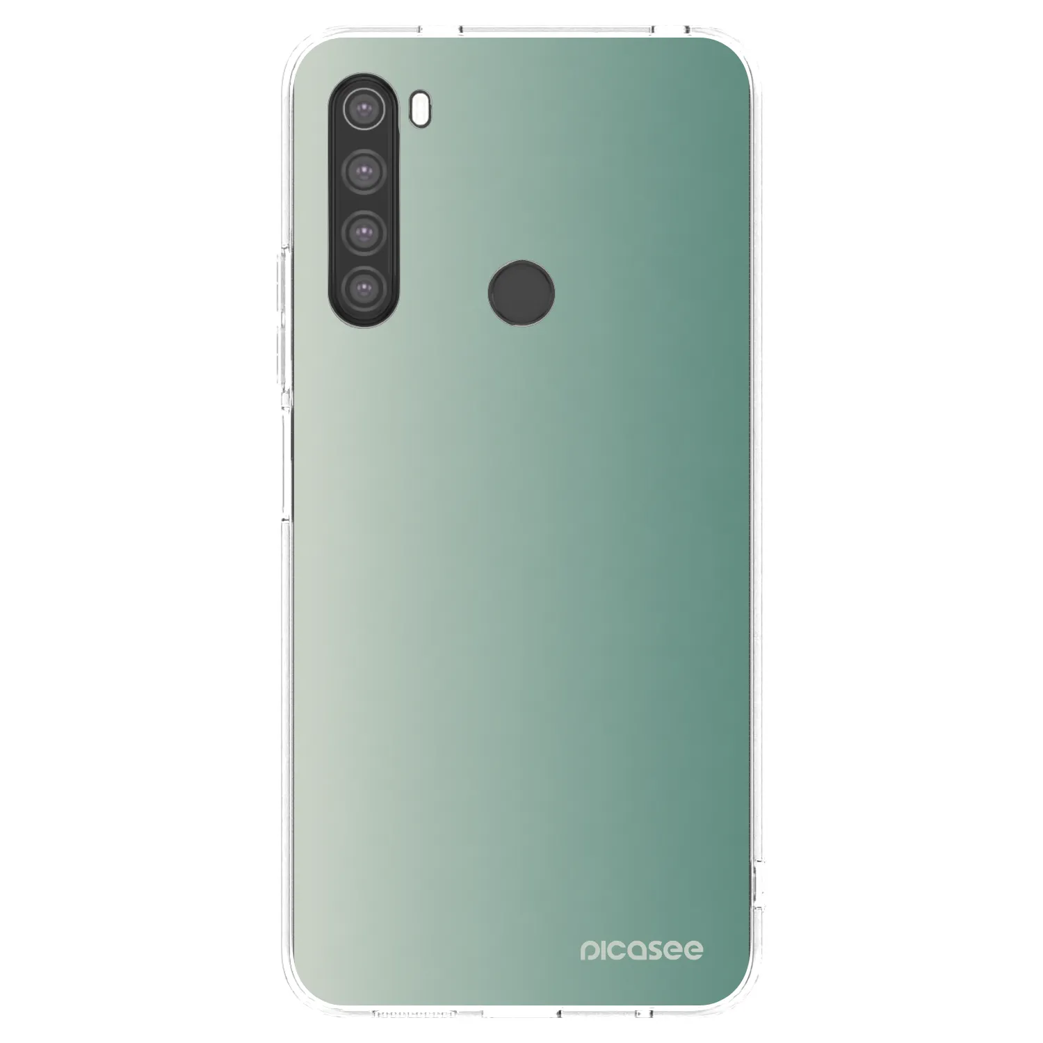 Picasee silikónový prehľadný obal pre Xiaomi Redmi Note 8 - Misty Sage