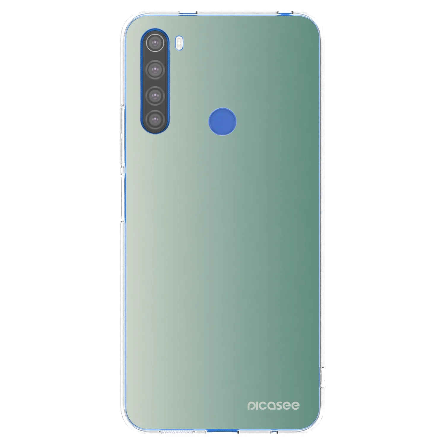 Picasee silikónový prehľadný obal pre Xiaomi Redmi Note 8T - Misty Sage