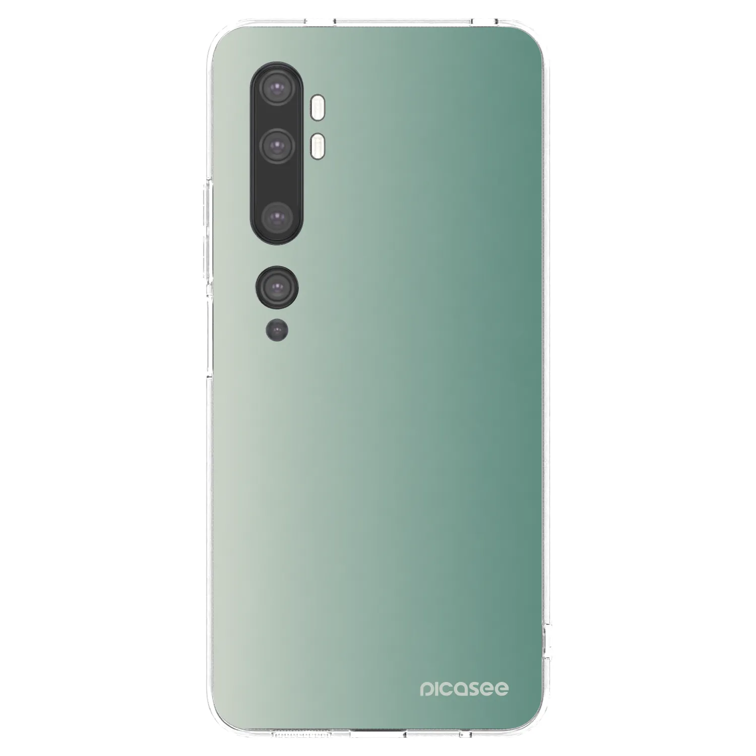 Picasee silikónový prehľadný obal pre Xiaomi Mi Note 10 (Pro) - Misty Sage