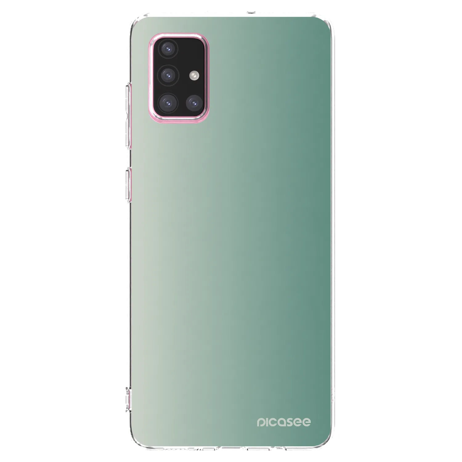 Picasee silikónový prehľadný obal pre Samsung Galaxy A71 A715F - Misty Sage