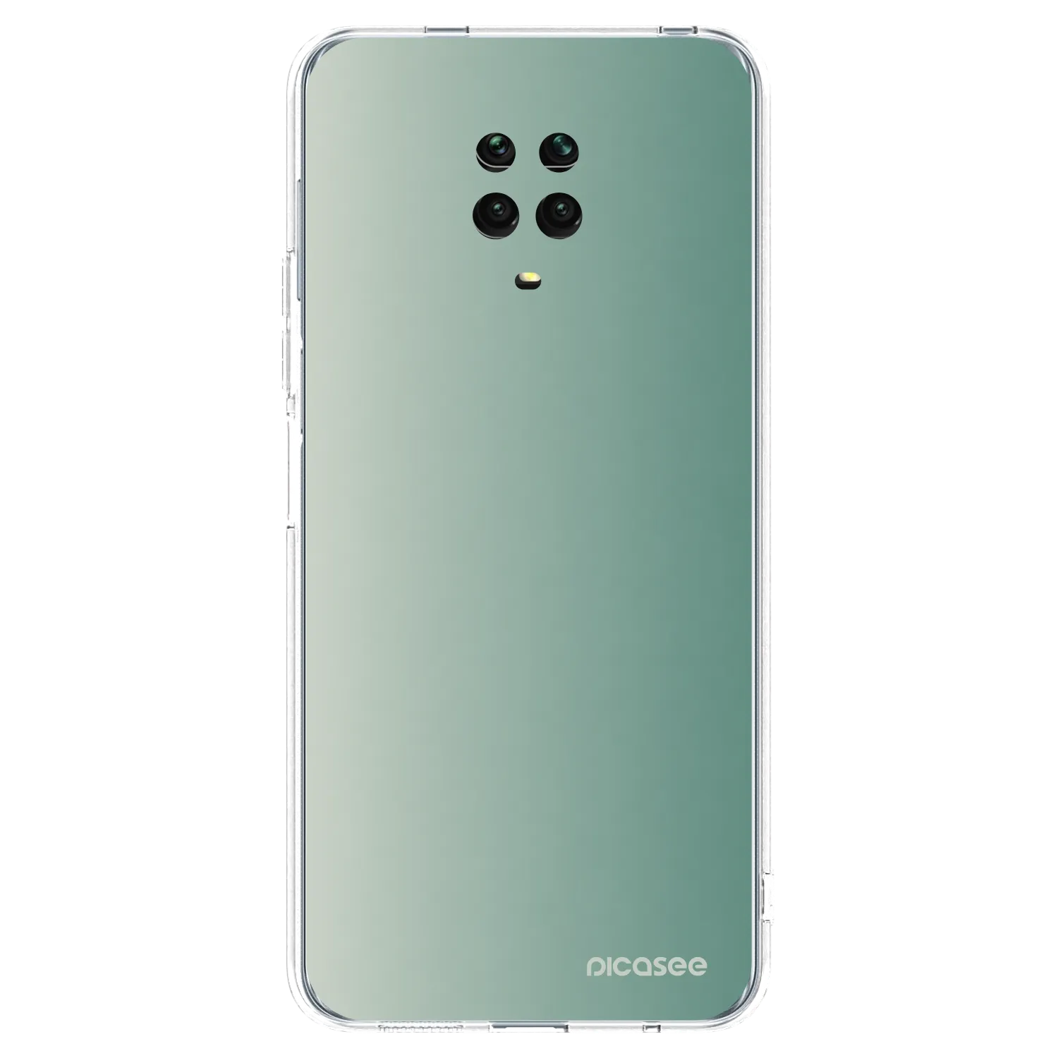 Picasee silikónový prehľadný obal pre Xiaomi Redmi Note 9 Pro - Misty Sage