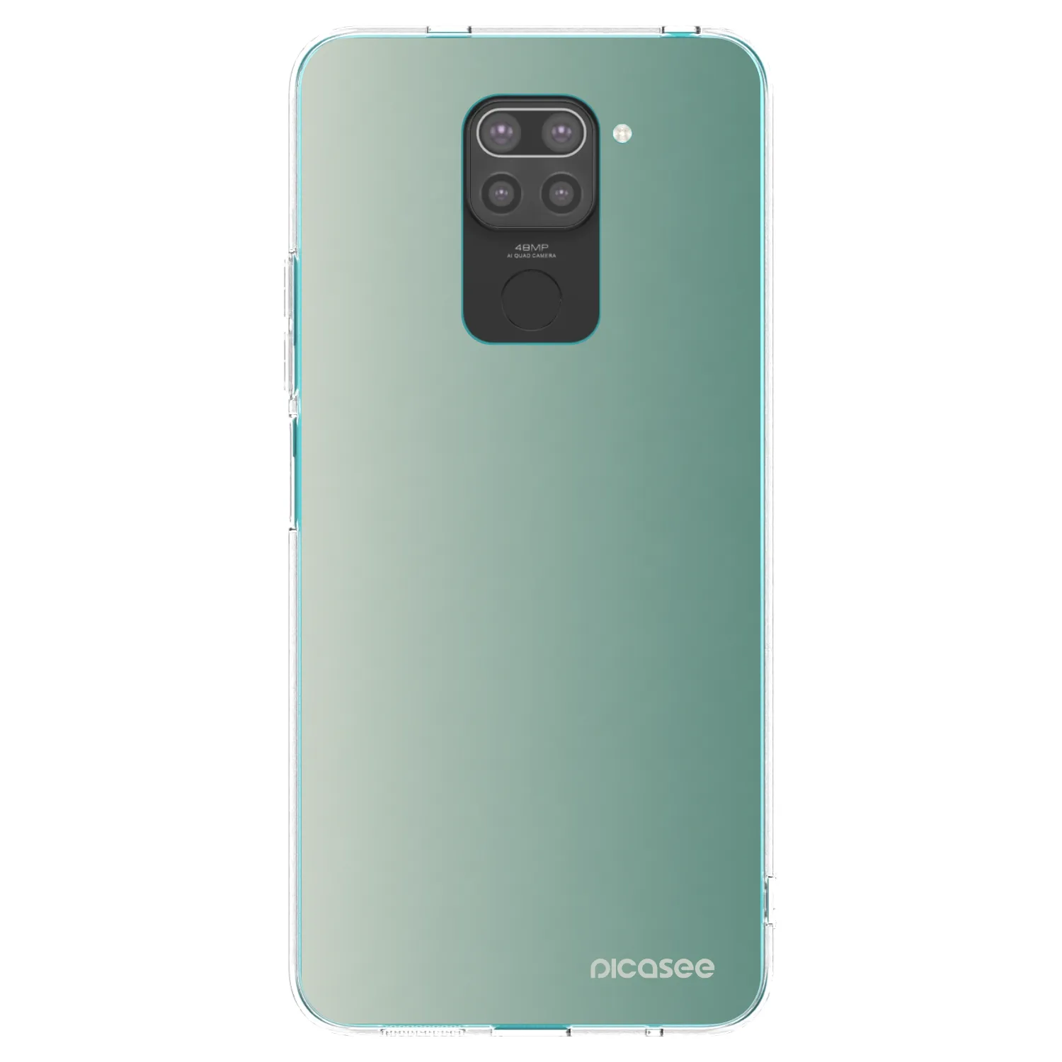 Picasee silikónový čierny obal pre Xiaomi Redmi Note 9 - Misty Sage