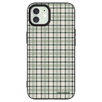 Picasee silikónový čierny obal pre Apple iPhone 12 - Sage Tartan