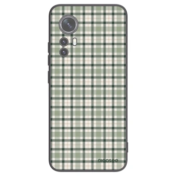 Picasee silikónový čierny obal pre Xiaomi 12 - Sage Tartan