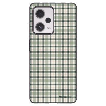 Picasee silikónový čierny obal pre Xiaomi Redmi Note 12 Pro+ 5G - Sage Tartan