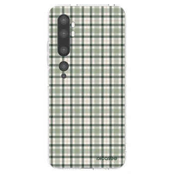 Picasee silikónový prehľadný obal pre Xiaomi Mi Note 10 (Pro) - Sage Tartan