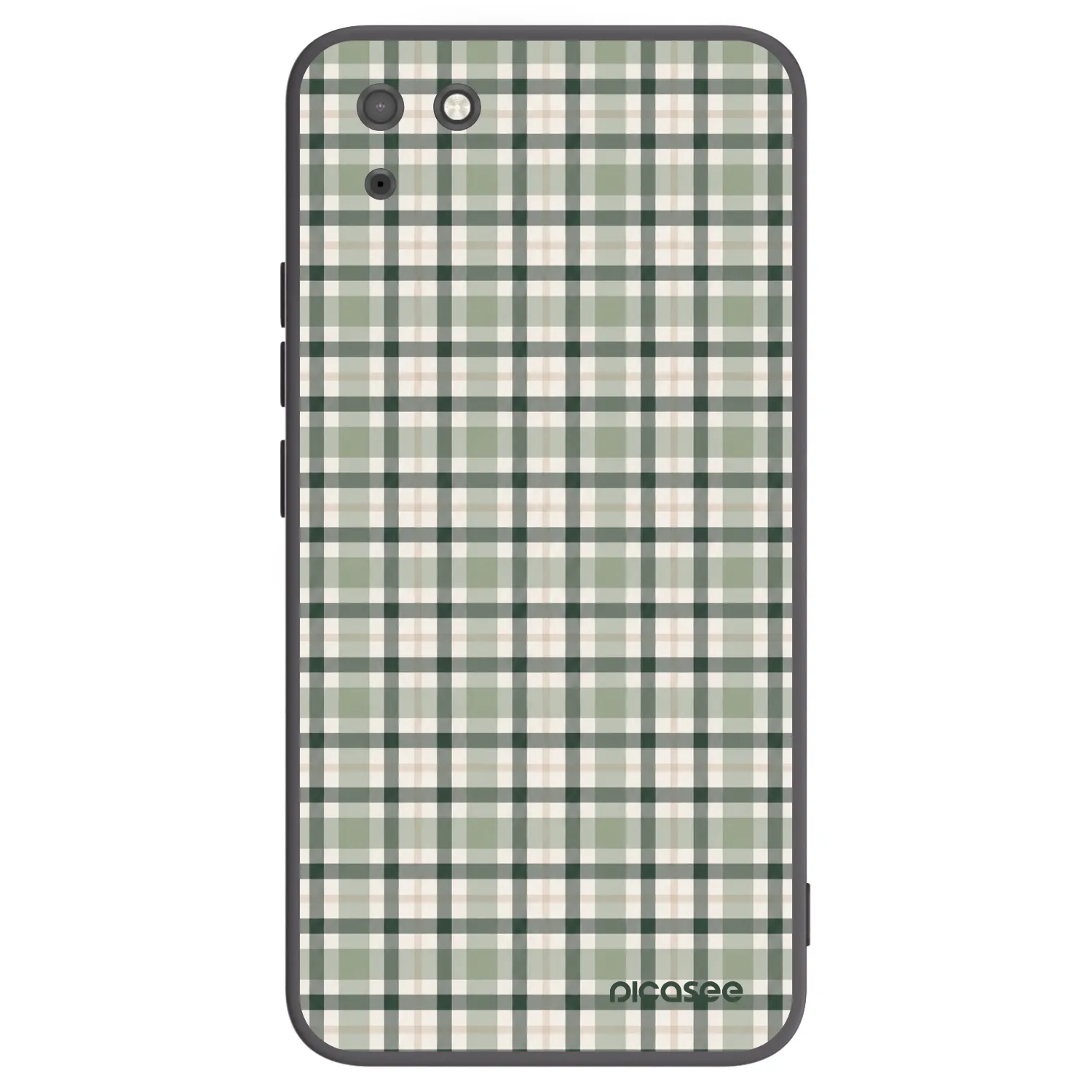 Picasee silikónový čierny obal pre Huawei Y5P - Sage Tartan