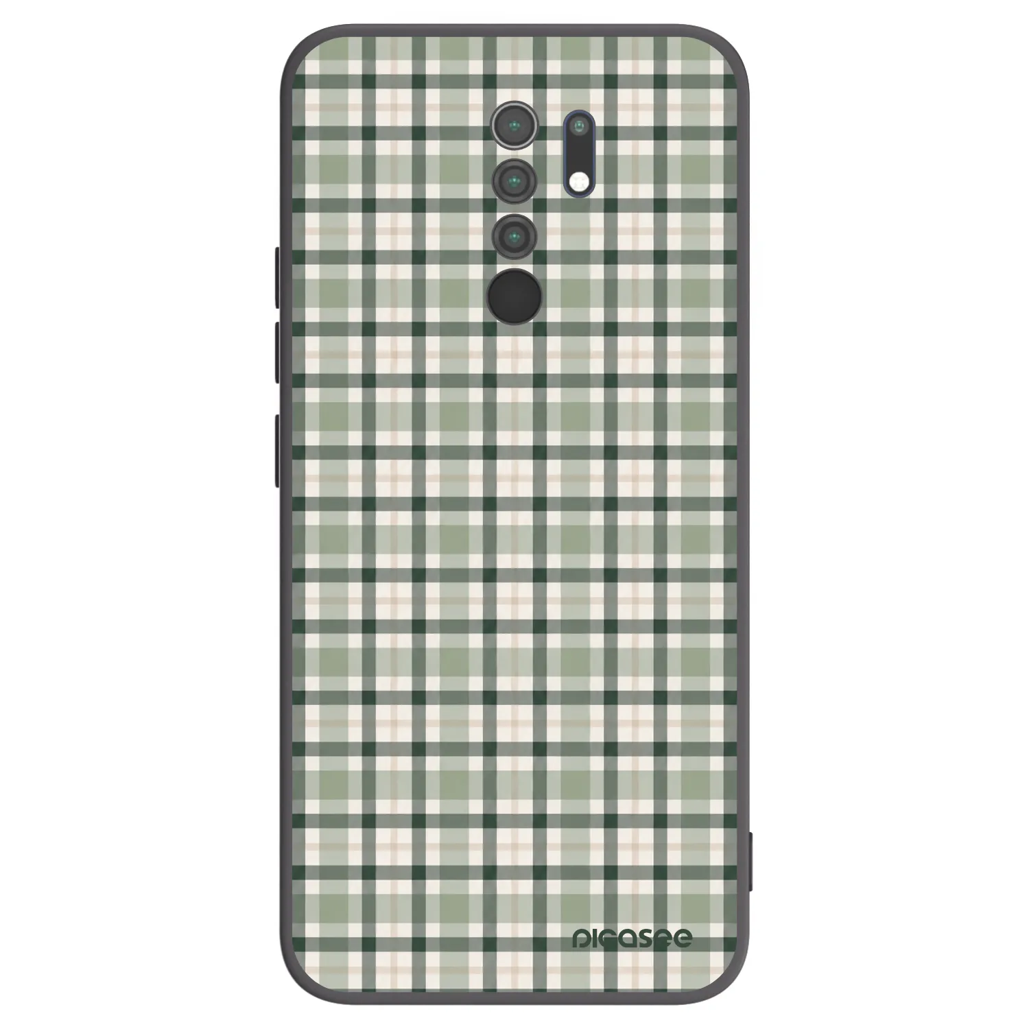 Picasee silikónový čierny obal pre Xiaomi Redmi 9 - Sage Tartan