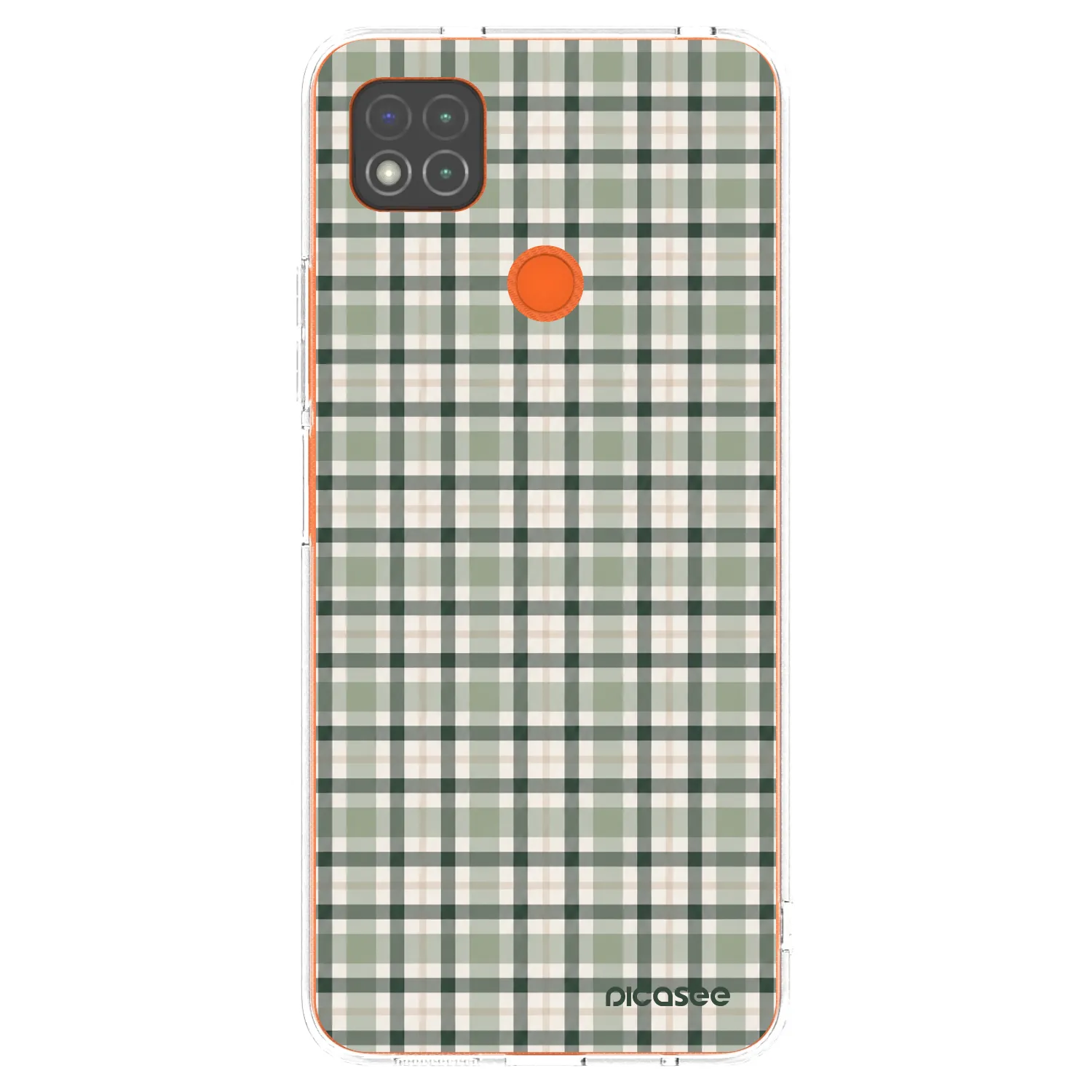 Picasee silikónový prehľadný obal pre Xiaomi Redmi 9C - Sage Tartan