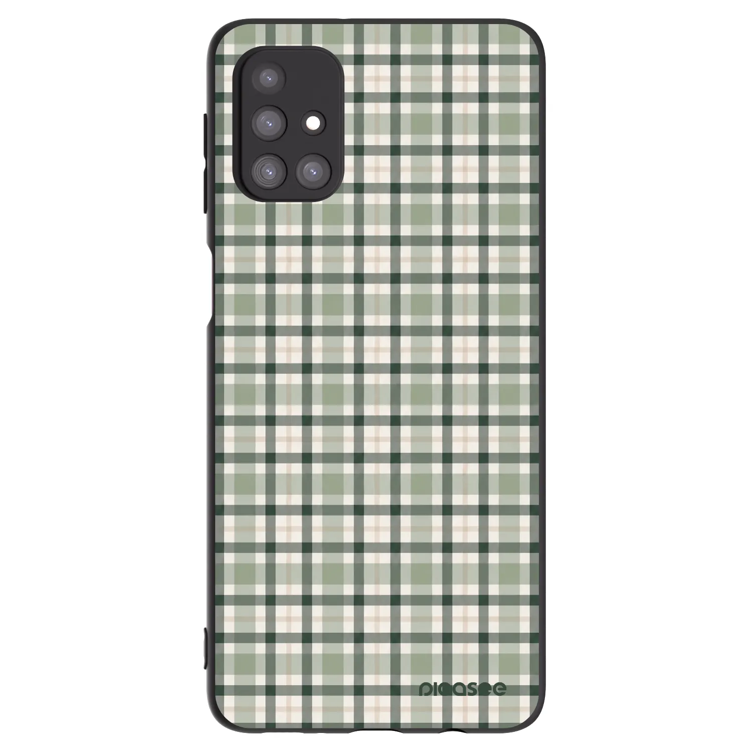 Picasee silikónový čierny obal pre Samsung Galaxy M31s - Sage Tartan