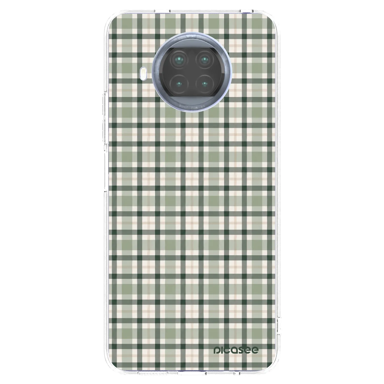 Picasee silikónový prehľadný obal pre Xiaomi Mi 10T Lite - Sage Tartan